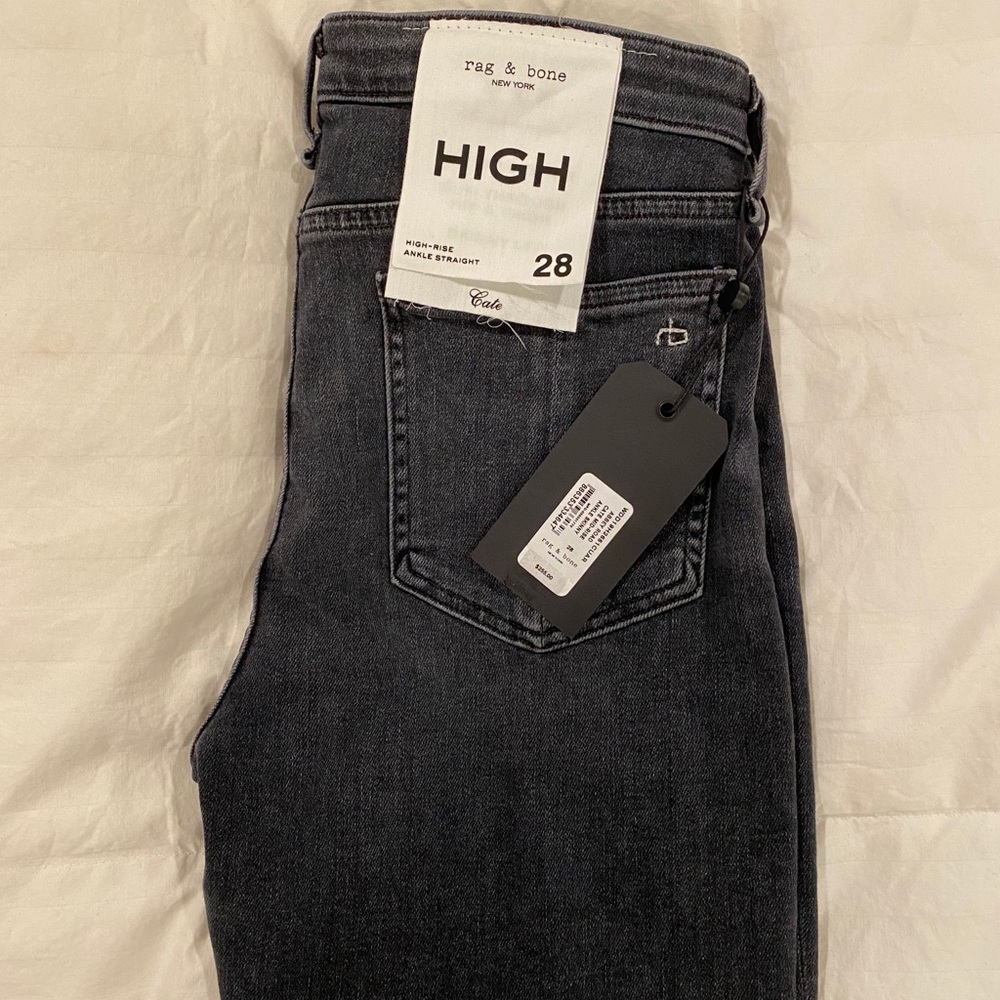 Rag and Bone Cate Zip Hem Ankle Skinny Jeans